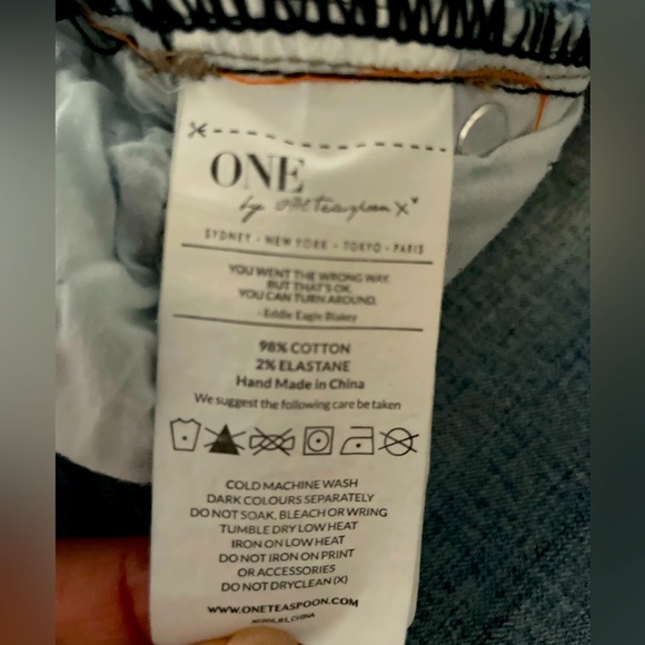 One Teaspoon Yard Birds Women's Light Blue Skinny Jeans - Picture 10 of 15